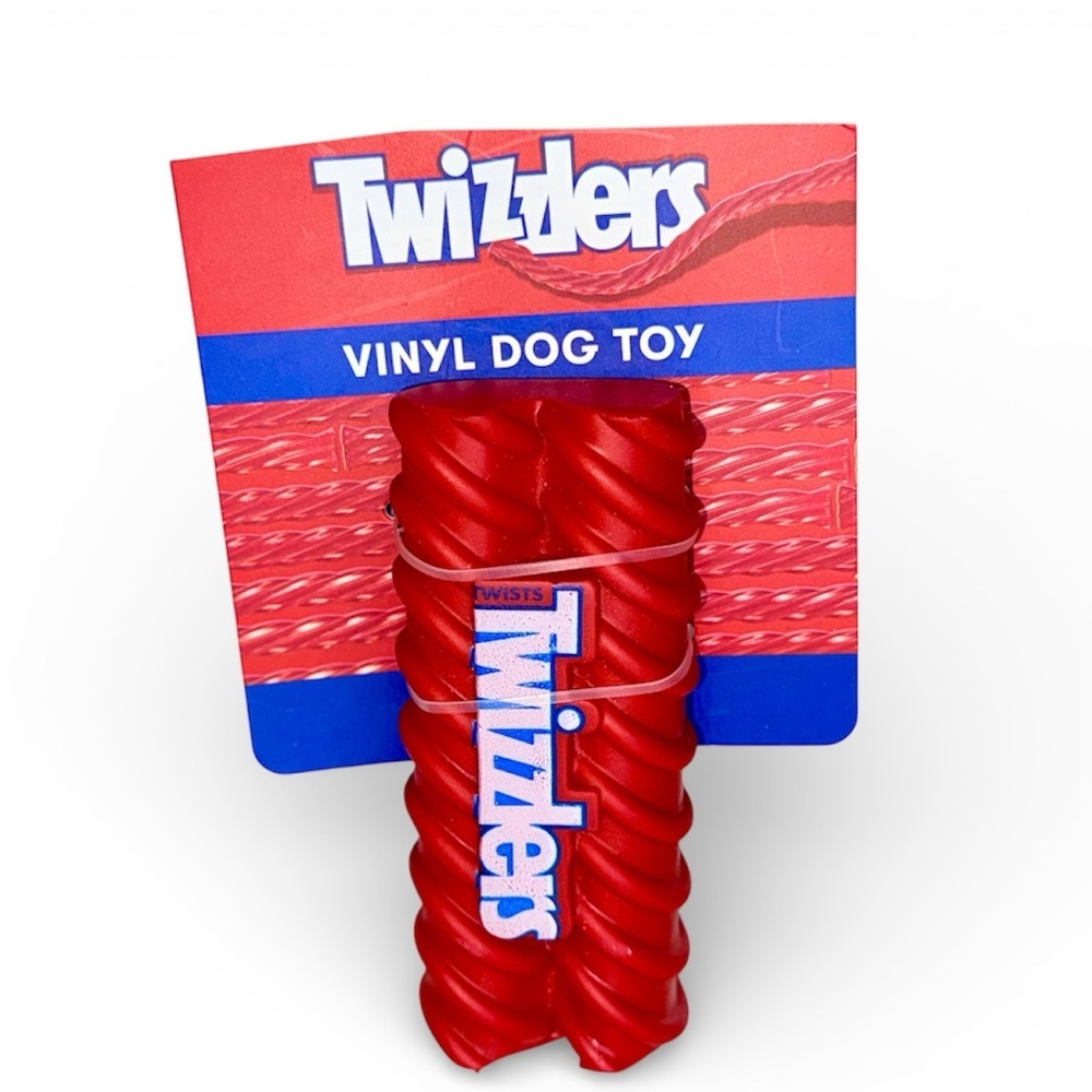 Twizzlers Squeaky Dog Toy- NEW